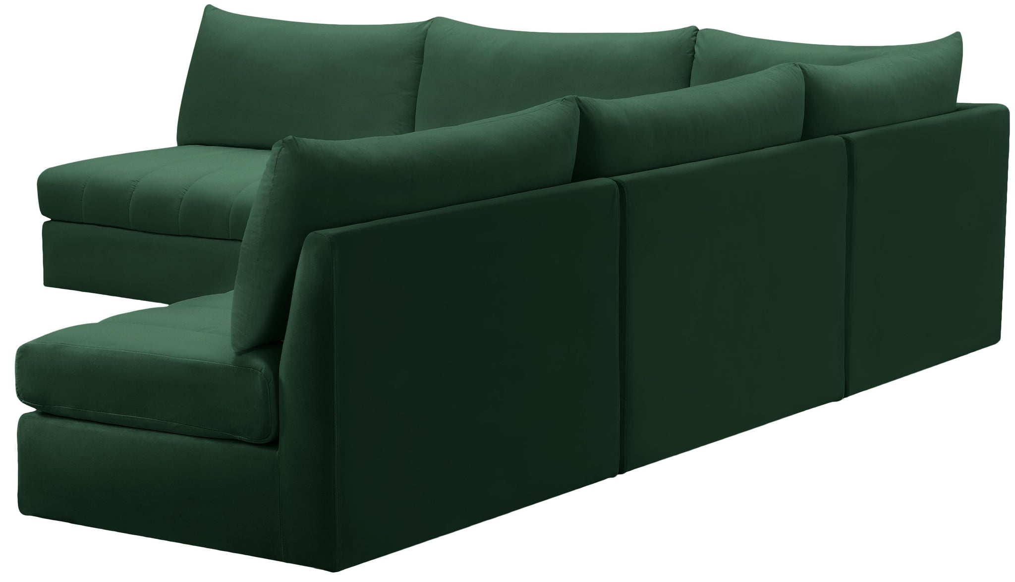 Jacob Green Velvet Modular Sectional - Furnish 4 Less 98 (NY)*