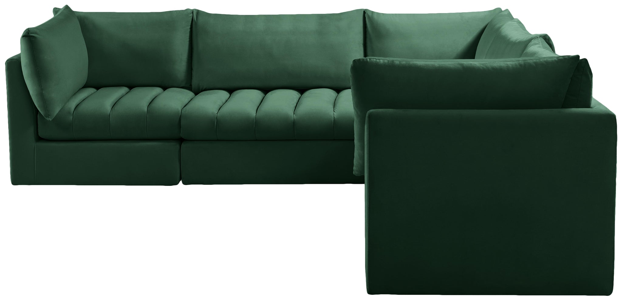 Jacob Green Velvet Modular Sectional - Furnish 4 Less 98 (NY)*