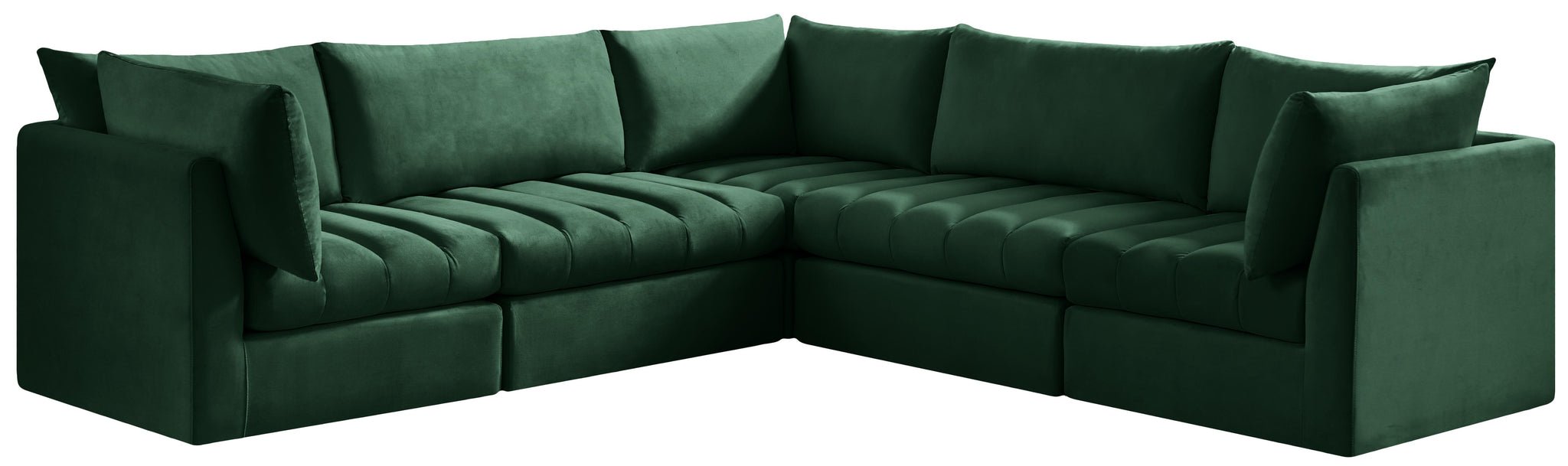 Jacob Green Velvet Modular Sectional - Furnish 4 Less 98 (NY)*