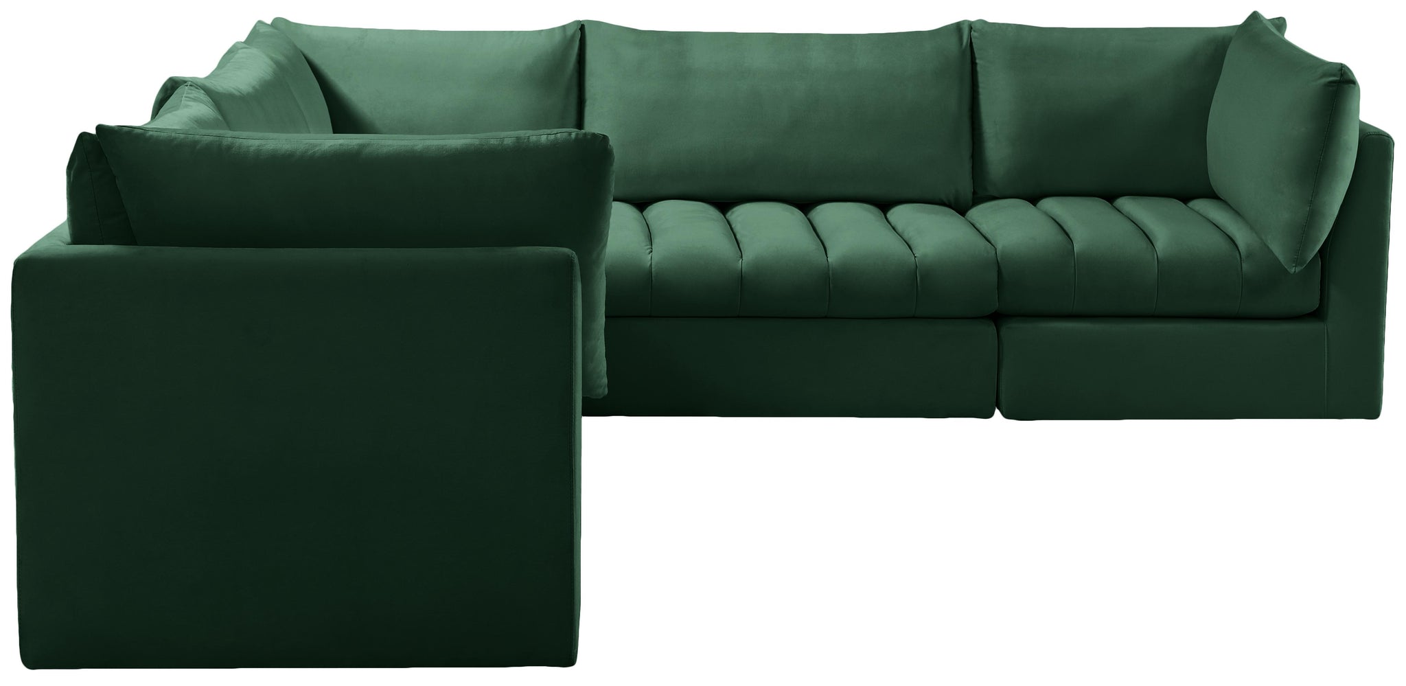 Jacob Green Velvet Modular Sectional - Furnish 4 Less 98 (NY)*