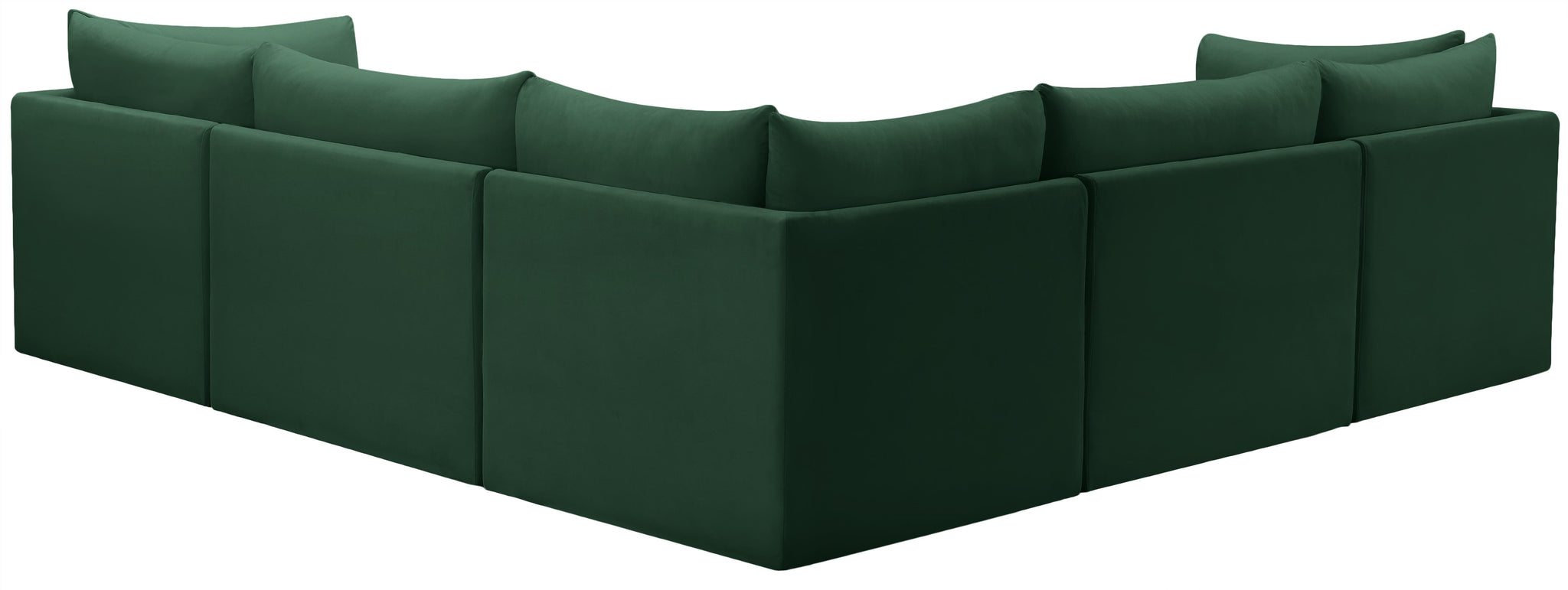 Jacob Green Velvet Modular Sectional - Furnish 4 Less 98 (NY)*