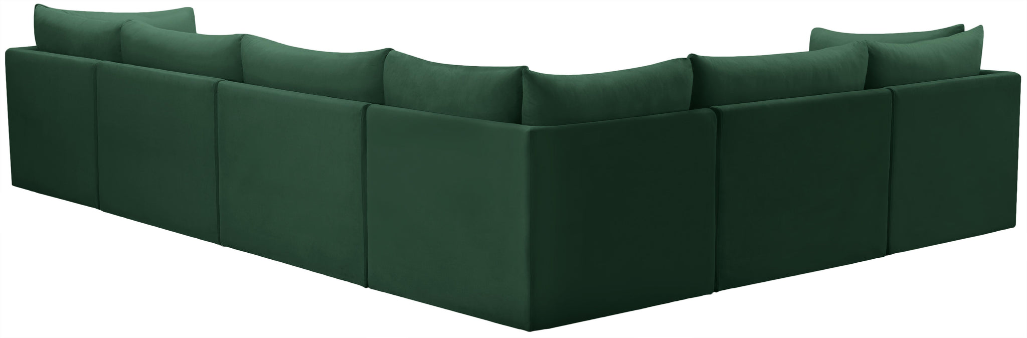 Jacob Green Velvet Modular Sectional - Furnish 4 Less 98 (NY)*