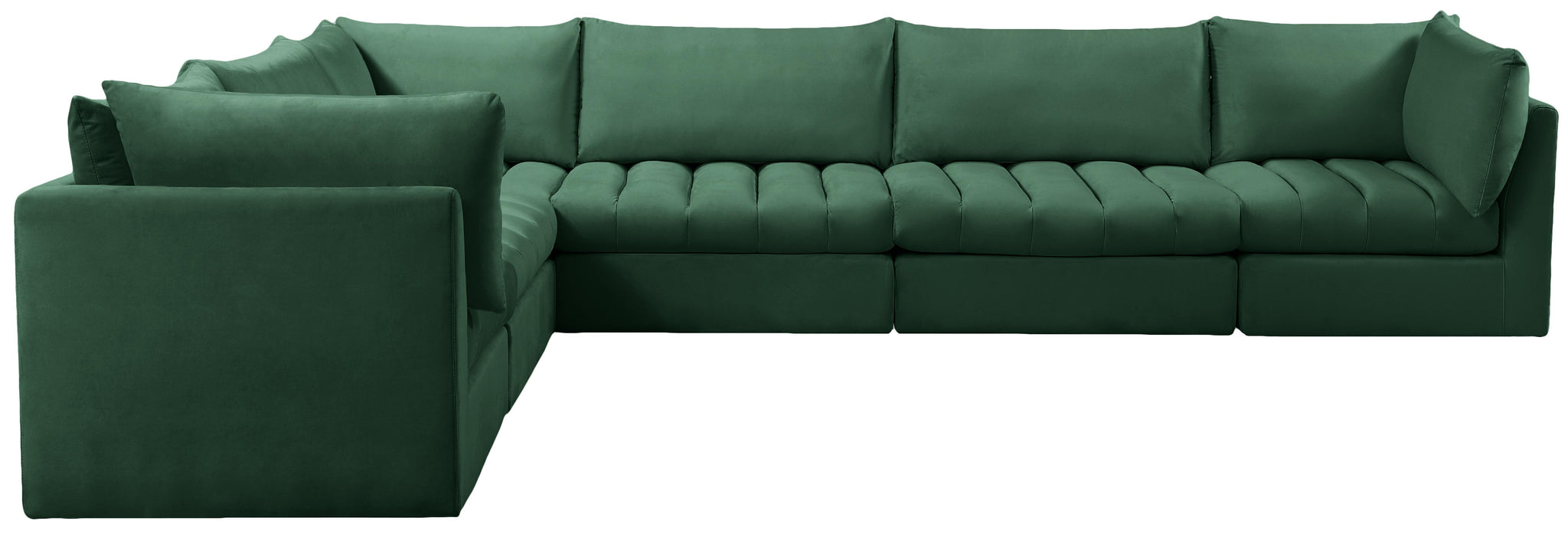 Jacob Green Velvet Modular Sectional - Furnish 4 Less 98 (NY)*