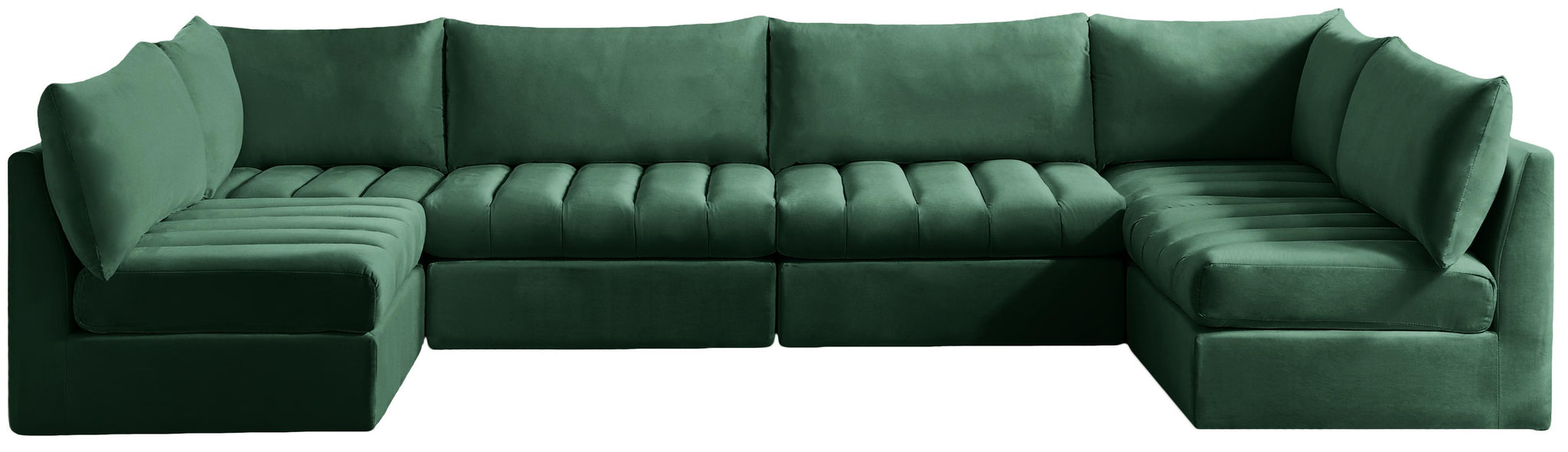 Jacob Green Velvet Modular Sectional - Furnish 4 Less 98 (NY)*