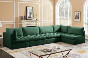 Jacob Green Velvet Modular Sectional - Furnish 4 Less 98 (NY)*