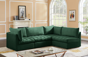 Jacob Green Velvet Modular Sectional - Furnish 4 Less 98 (NY)*