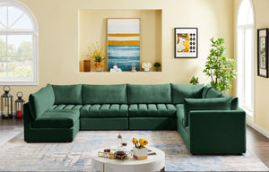 Jacob Green Velvet Modular Sectional - Furnish 4 Less 98 (NY)*