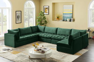 Jacob Green Velvet Modular Sectional - Furnish 4 Less 98 (NY)*