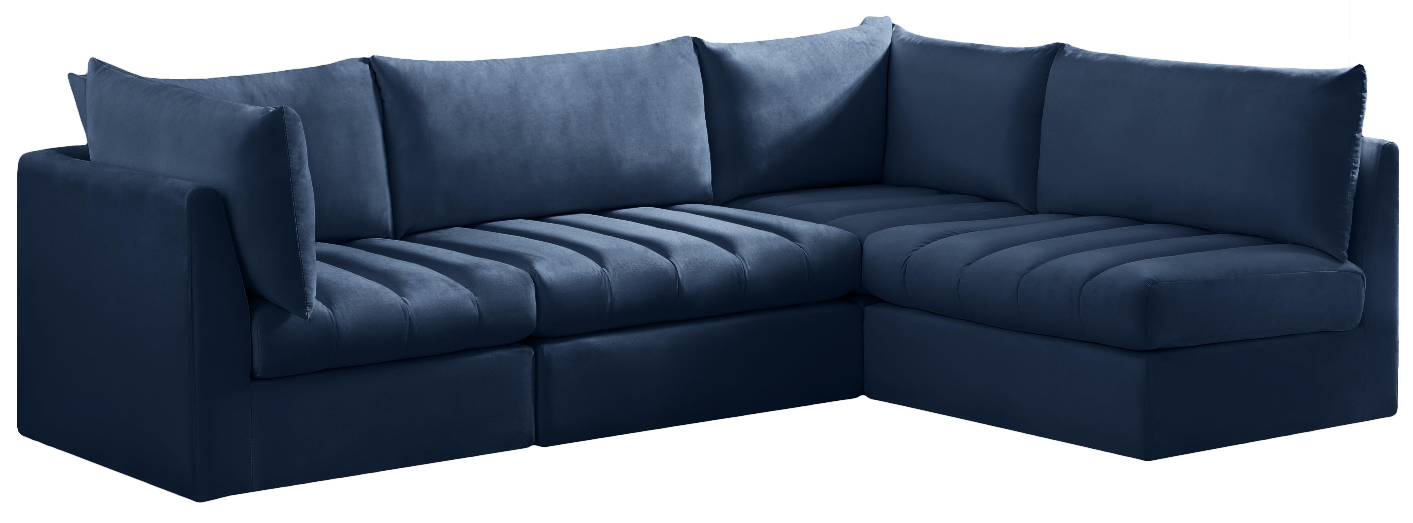 Jacob Navy Velvet Modular Sectional