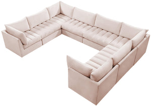 Jacob Pink Velvet Modular Sectional