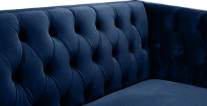 Michelle Navy Velvet Loveseat - Furnish 4 Less 98 (NY)*