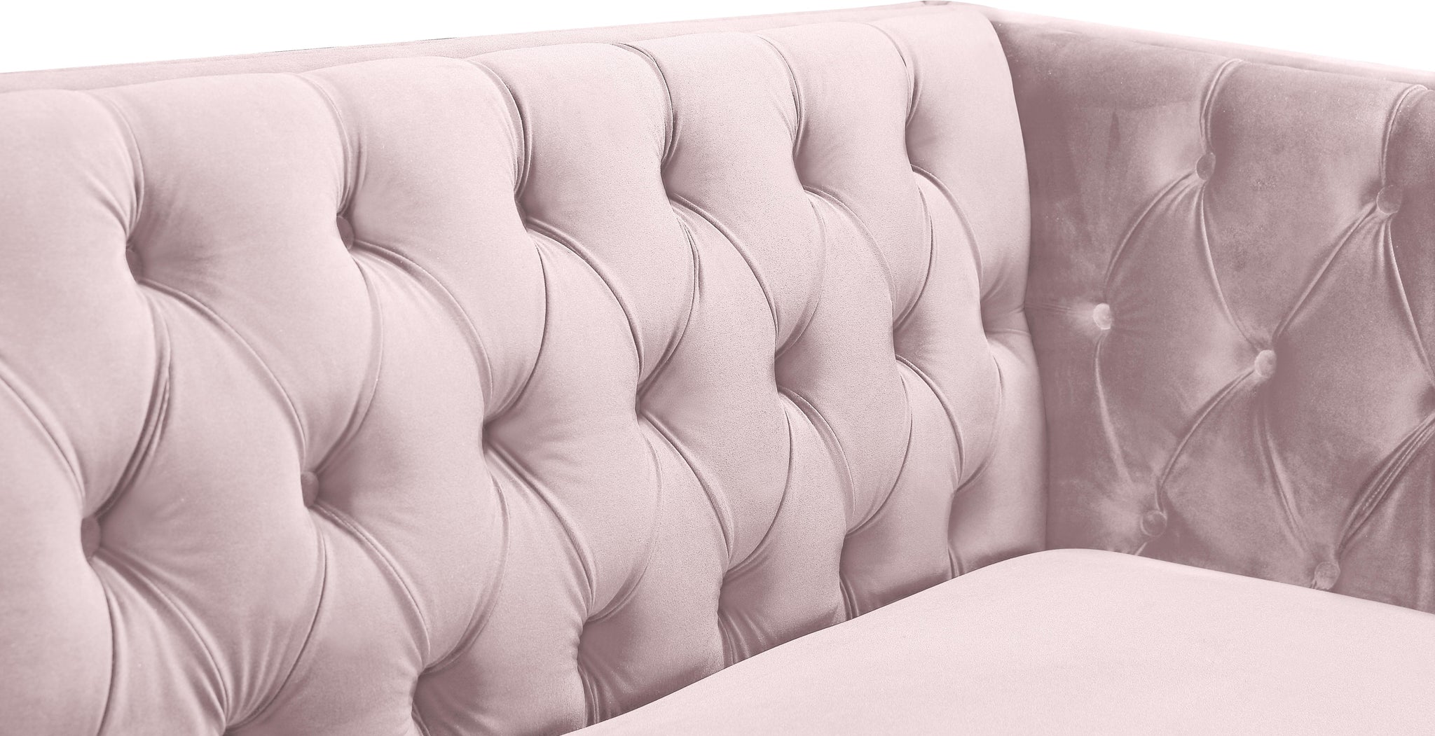 Michelle Pink Velvet Loveseat