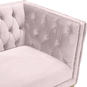 Michelle Pink Velvet Chair - Furnish 4 Less 98 (NY)*