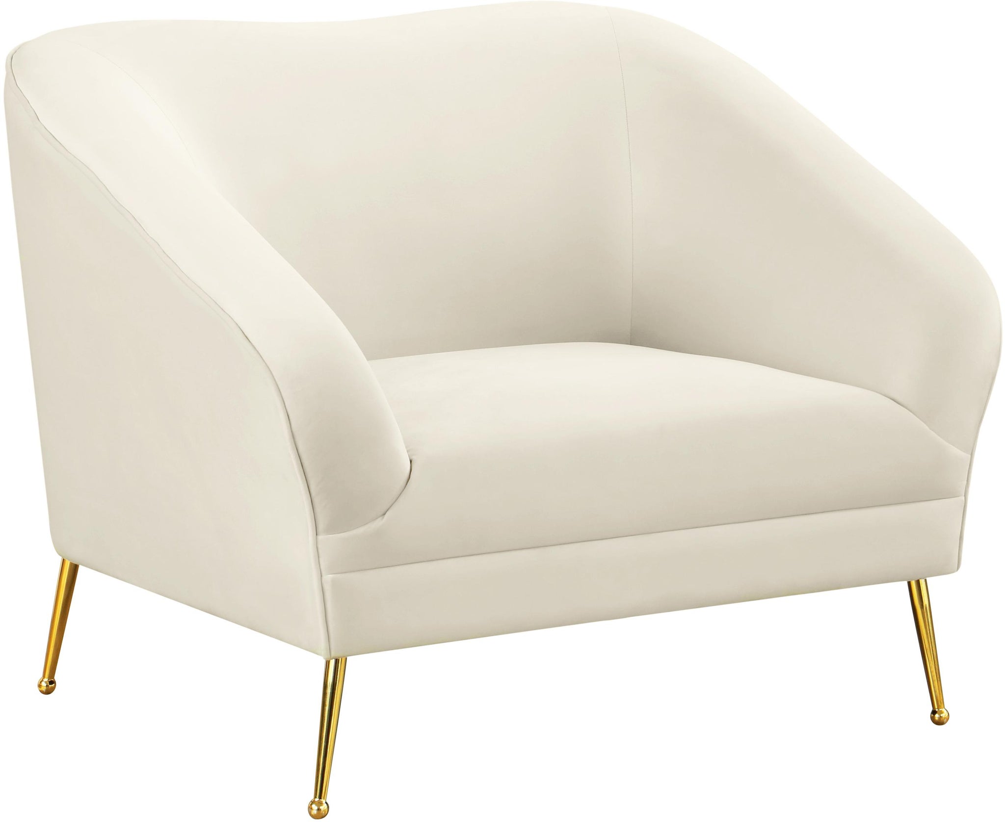 Hermosa Cream Velvet Chair image