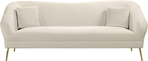 Hermosa Cream Velvet Sofa - Furnish 4 Less 98 (NY)*