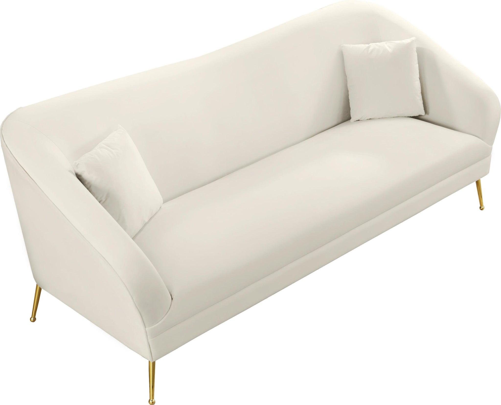 Hermosa Cream Velvet Sofa - Furnish 4 Less 98 (NY)*