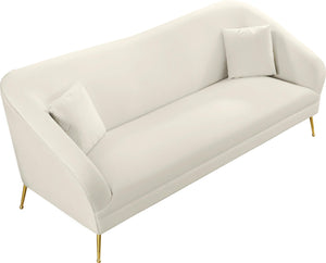 Hermosa Cream Velvet Sofa - Furnish 4 Less 98 (NY)*