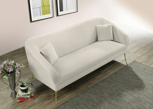 Hermosa Cream Velvet Sofa - Furnish 4 Less 98 (NY)*