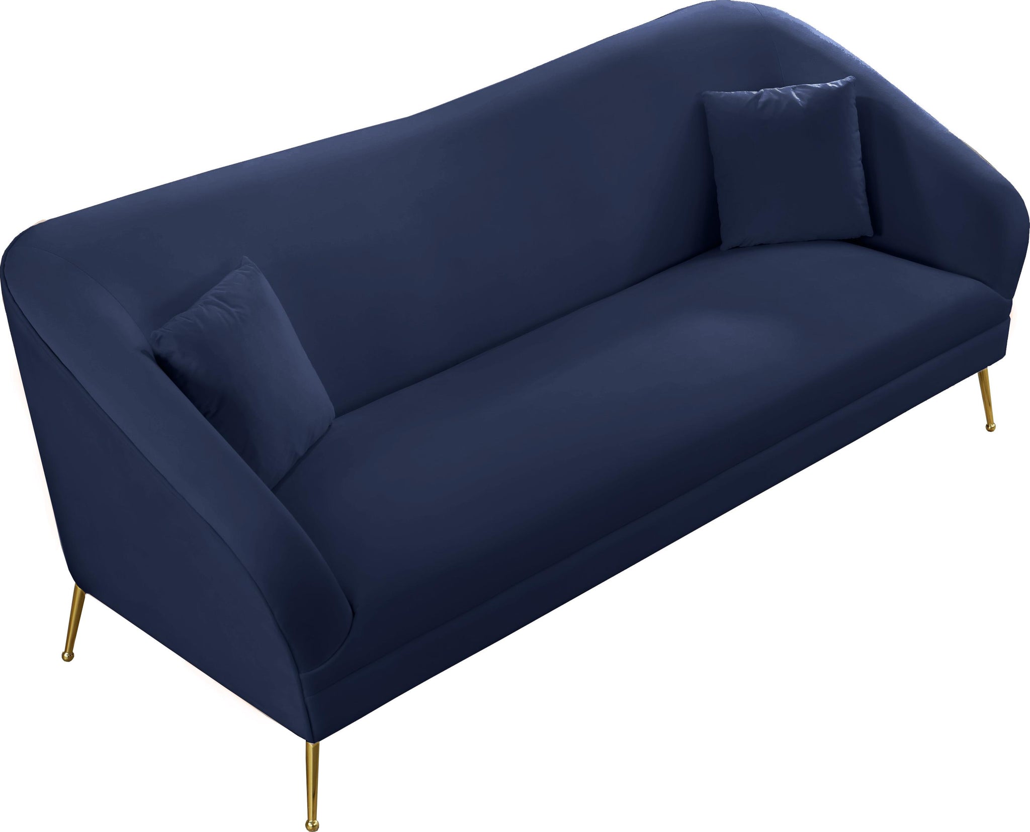Hermosa Navy Velvet Sofa - Furnish 4 Less 98 (NY)*