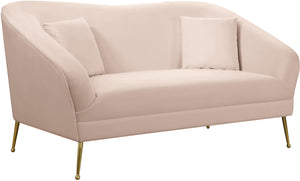 Hermosa Pink Velvet Loveseat image