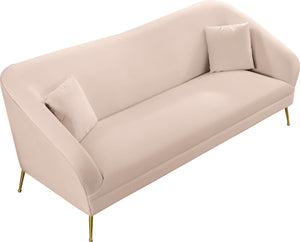 Hermosa Pink Velvet Sofa - Furnish 4 Less 98 (NY)*