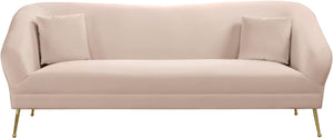 Hermosa Pink Velvet Sofa - Furnish 4 Less 98 (NY)*