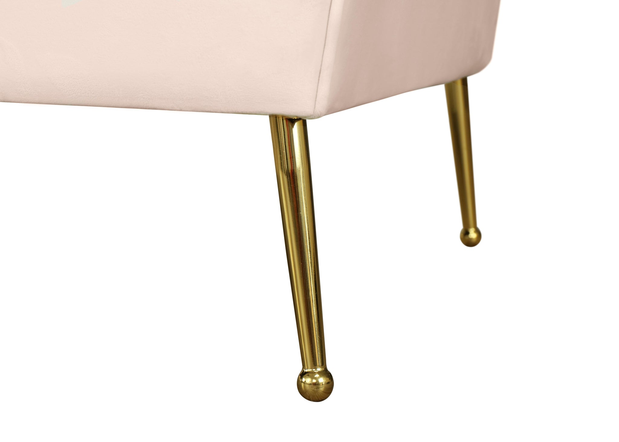 Hermosa Pink Velvet Chair - Furnish 4 Less 98 (NY)*