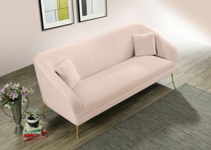 Hermosa Pink Velvet Sofa - Furnish 4 Less 98 (NY)*