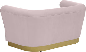 Bellini Pink Velvet Loveseat - Furnish 4 Less 98 (NY)*