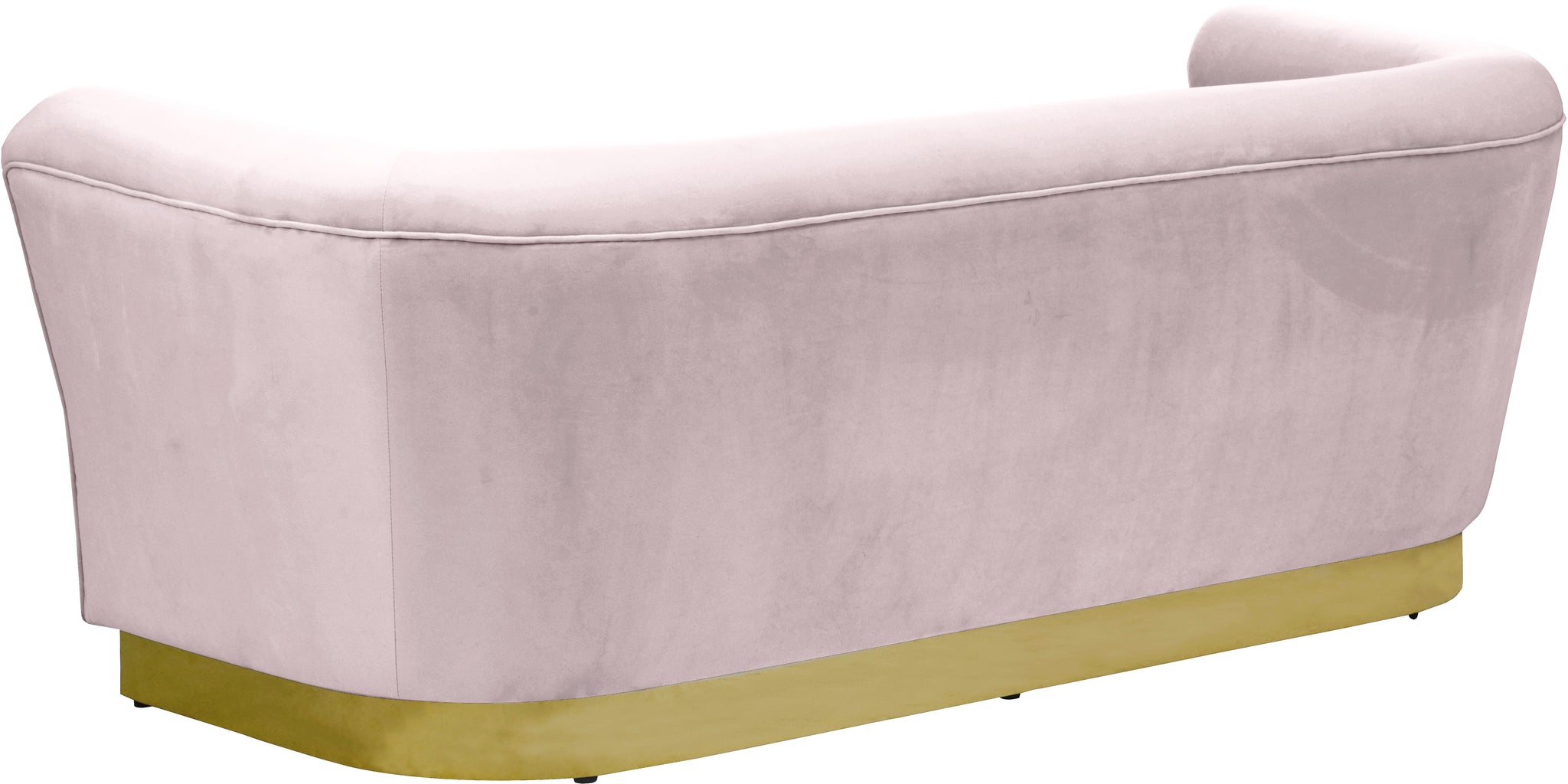 Bellini Pink Velvet Sofa