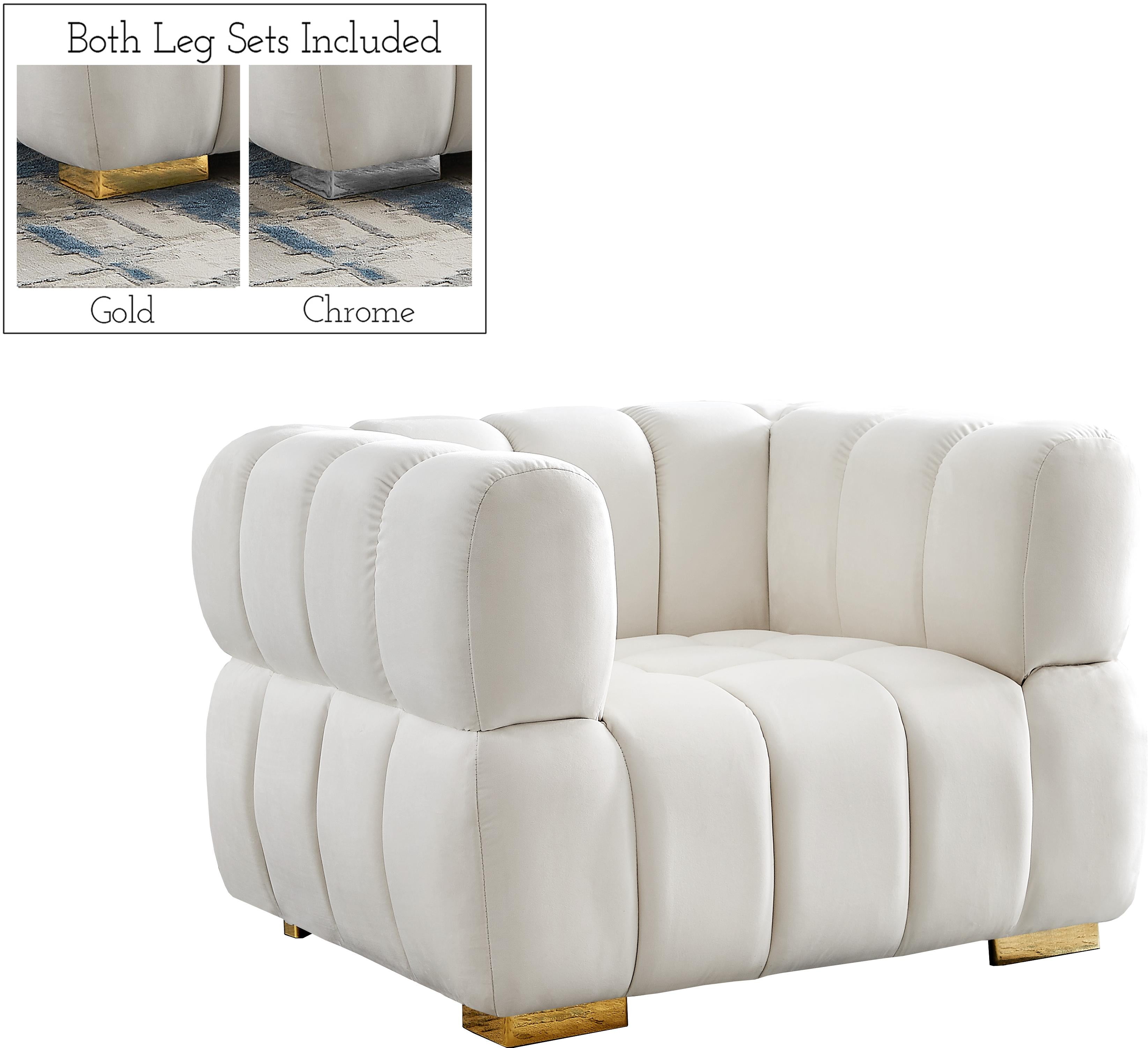 Gwen Cream Velvet Chair image