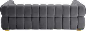 Gwen Grey Velvet Sofa - Furnish 4 Less 98 (NY)*