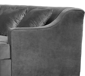 Jackson Grey Velvet 2pc. Sectional - Furnish 4 Less 98 (NY)*