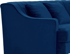 Jackson Navy Velvet 2pc. Sectional - Furnish 4 Less 98 (NY)*