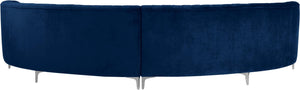 Jackson Navy Velvet 2pc. Sectional - Furnish 4 Less 98 (NY)*