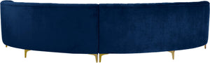 Jackson Navy Velvet 2pc. Sectional - Furnish 4 Less 98 (NY)*