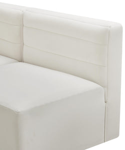 Quincy Cream Velvet Modular Sectional