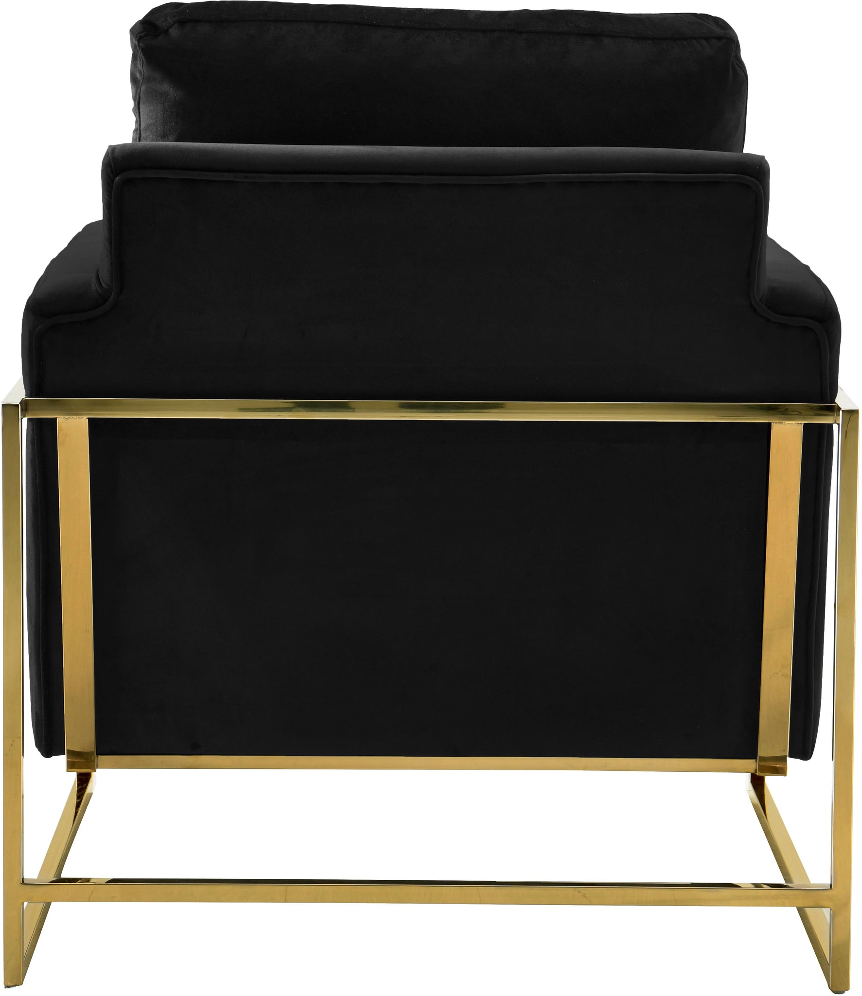 Mila Black Velvet Chair - Furnish 4 Less 98 (NY)*