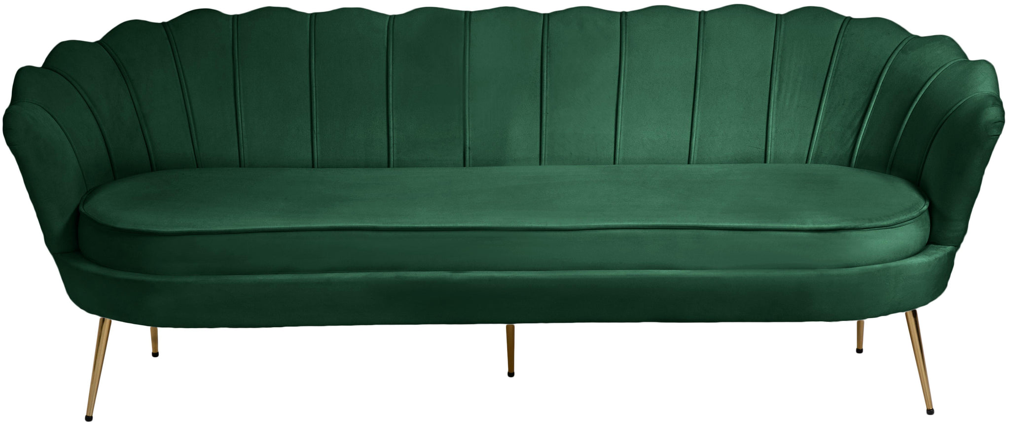 Gardenia Green Velvet Sofa - Furnish 4 Less 98 (NY)*