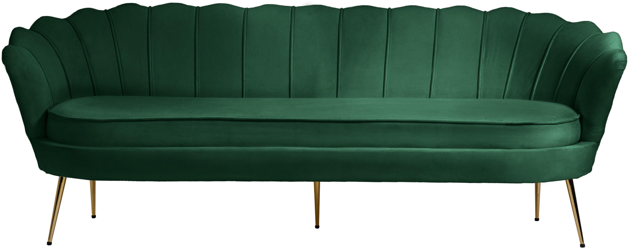 Gardenia Green Velvet Sofa - Furnish 4 Less 98 (NY)*