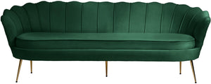 Gardenia Green Velvet Sofa - Furnish 4 Less 98 (NY)*