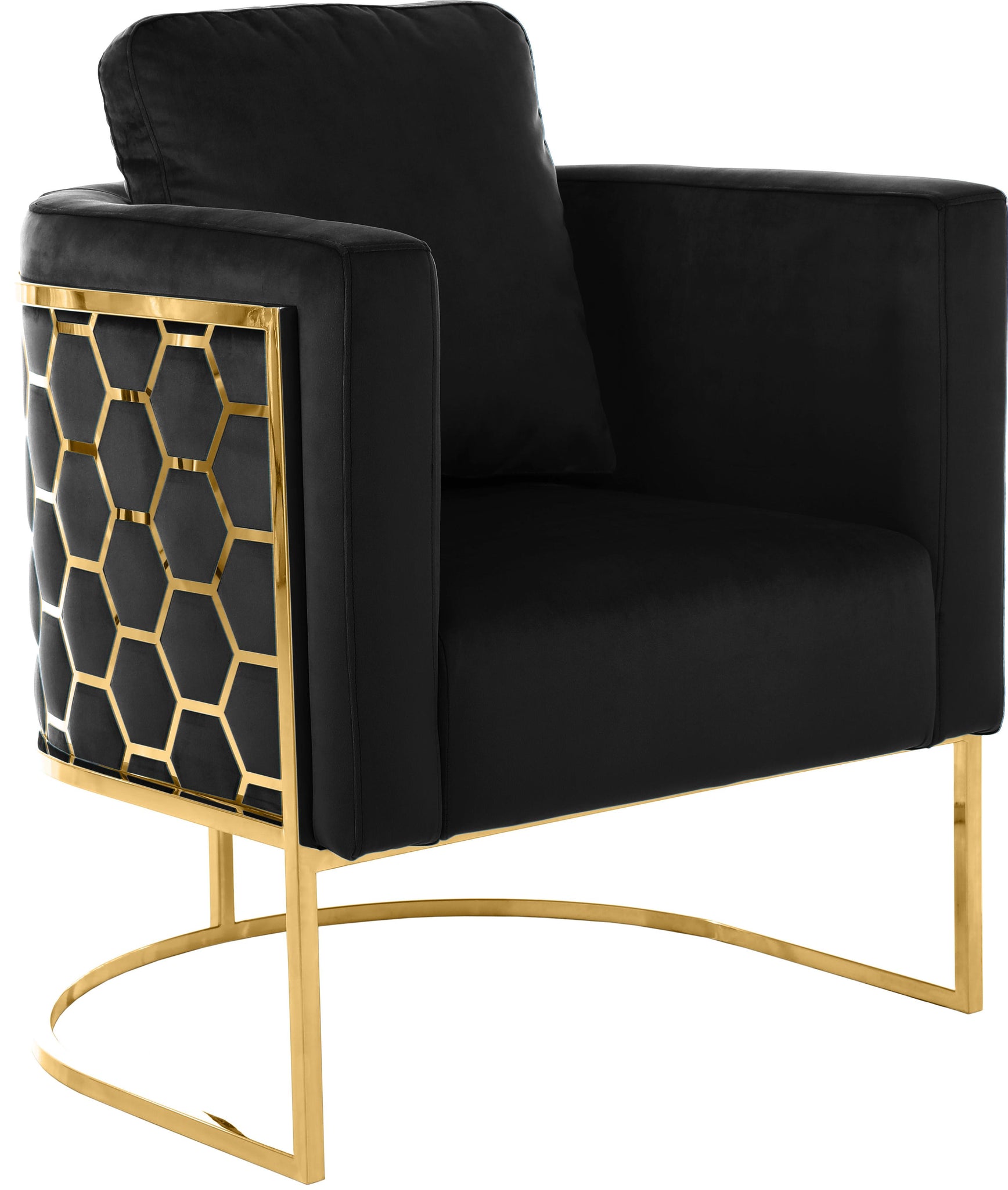 Casa Black Velvet Chair