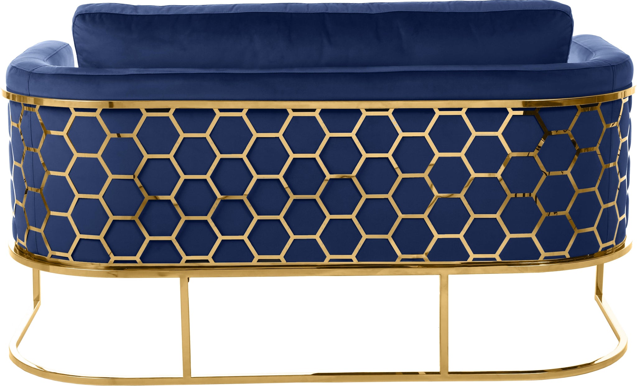 Casa Navy Velvet Loveseat