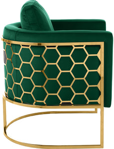 Casa Green Velvet Chair - Furnish 4 Less 98 (NY)*