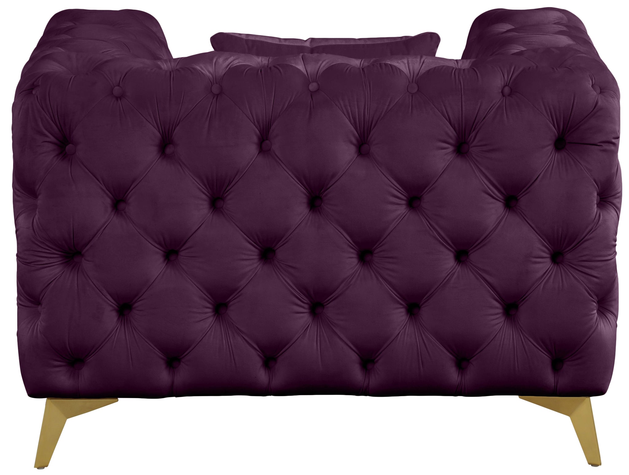 Kingdom Purple Velvet Chair - Furnish 4 Less 98 (NY)*