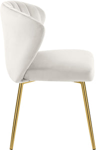 Finley Cream Velvet Dining Chair - Furnish 4 Less 98 (NY)*