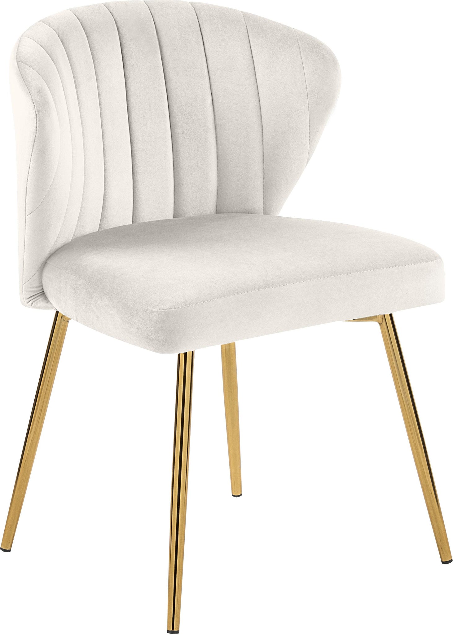 Finley Cream Velvet Dining Chair - Furnish 4 Less 98 (NY)*