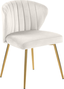 Finley Cream Velvet Dining Chair - Furnish 4 Less 98 (NY)*