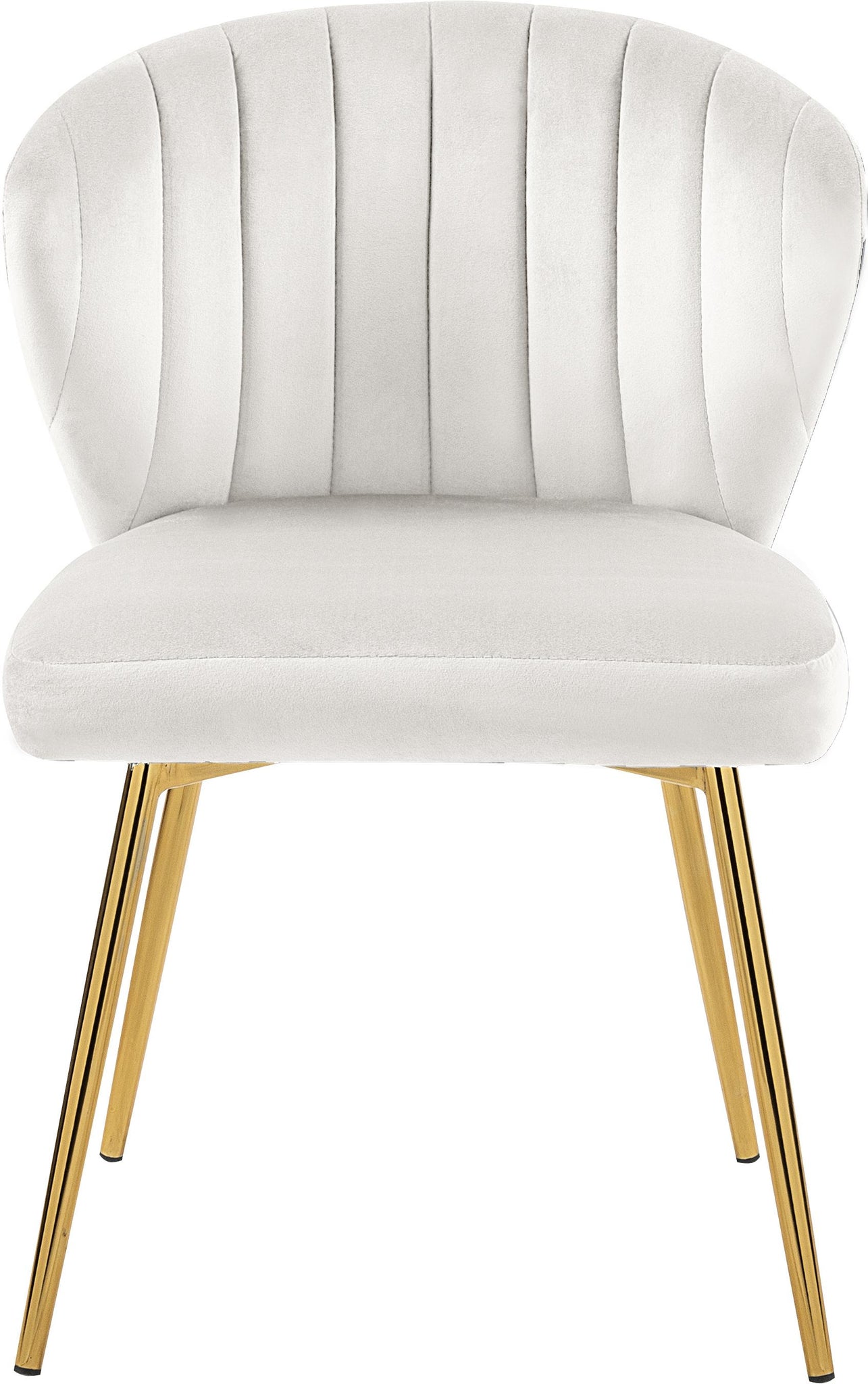 Finley Cream Velvet Dining Chair - Furnish 4 Less 98 (NY)*