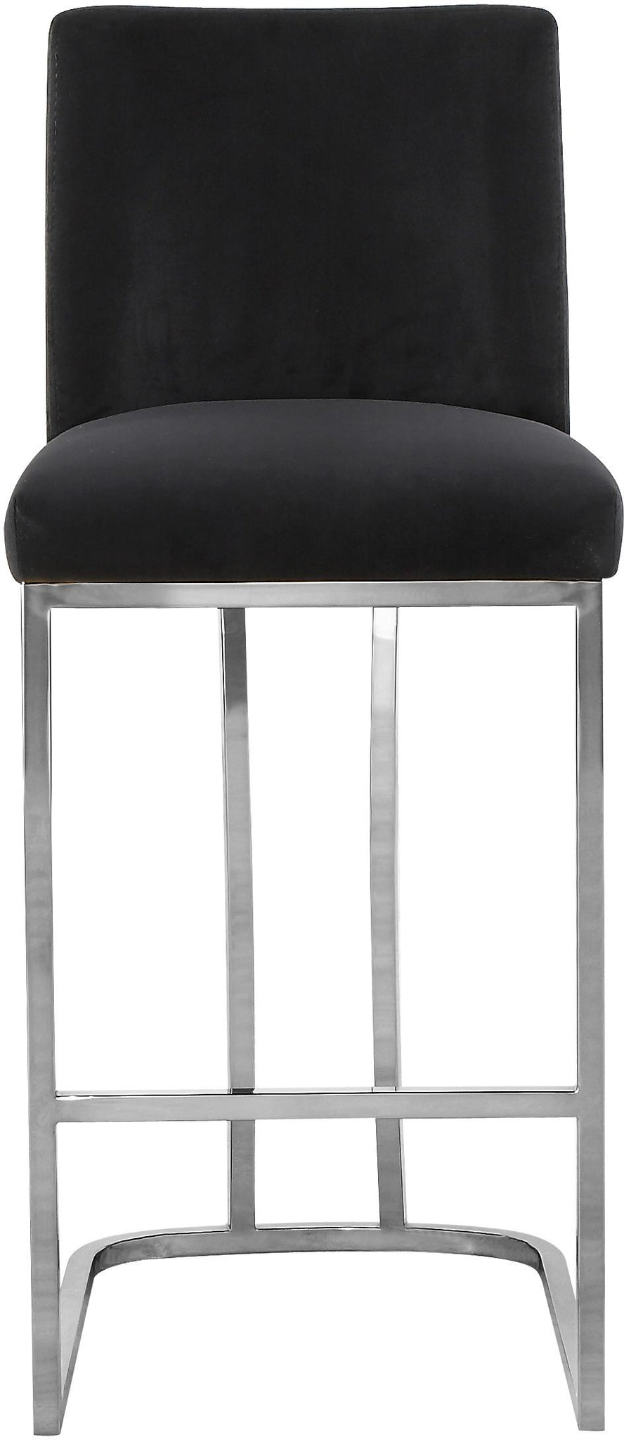 Heidi Black Velvet Stool - Furnish 4 Less 98 (NY)*